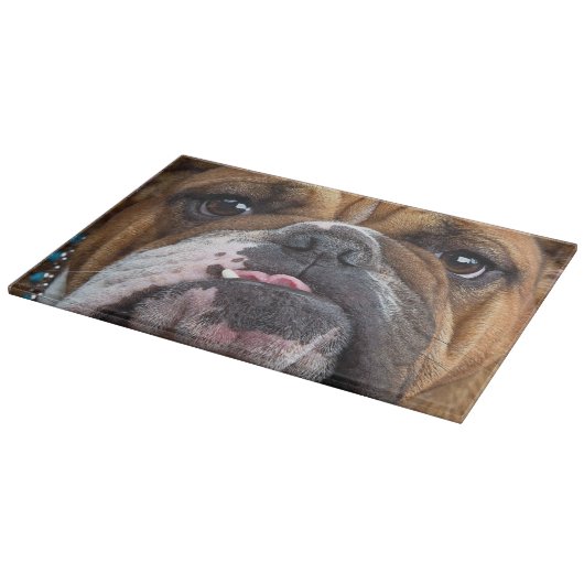 Sierkussen Engelse Bulldog Snijplank (Hoek)