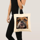 Sierkussen Engelse Bulldog Tote Bag (Voorkant (product))