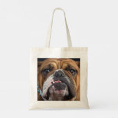 Sierkussen Engelse Bulldog Tote Bag (Achterkant)