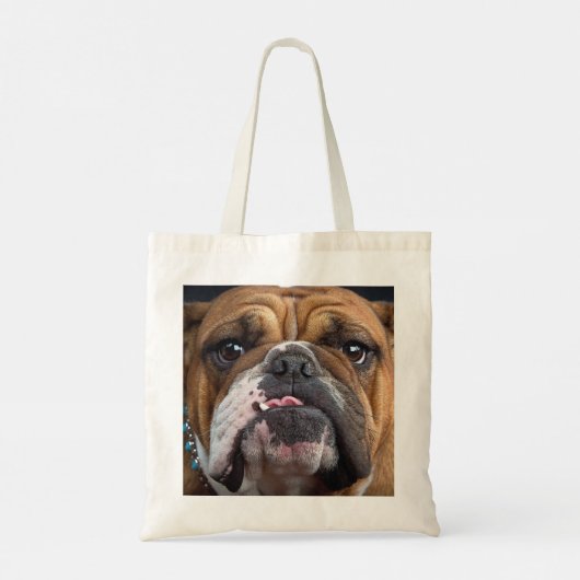 Sierkussen Engelse Bulldog Tote Bag (Achterkant)