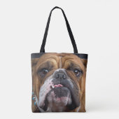 Sierkussen Engelse Bulldog Tote Bag (Achterkant)