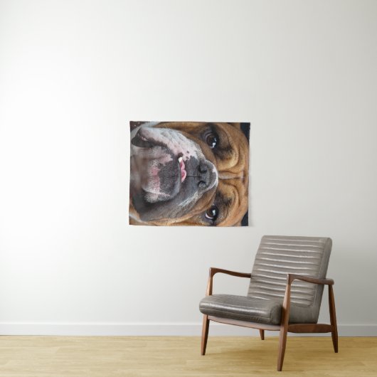 Sierkussen Engelse Bulldog Wandkleed (In Situ (horizontaal))