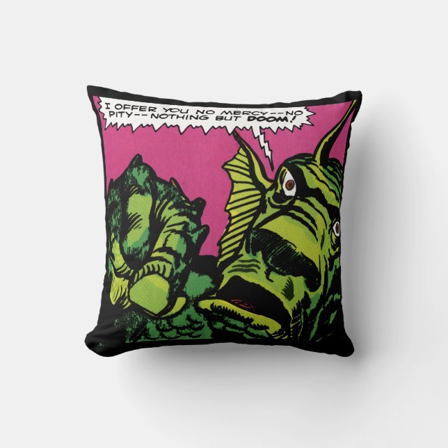 Sierkussen "Fin Fang Foom" (Voorkant)