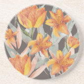 Sierkussen FLAMINGOS Zandsteen Onderzetter (Voorkant)