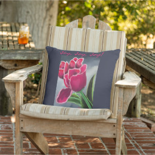 Sierkussen Floral Design, tekst personaliseren