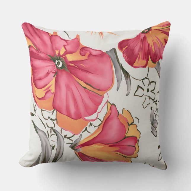 Sierkussen/Floral Kussen (Voorkant)