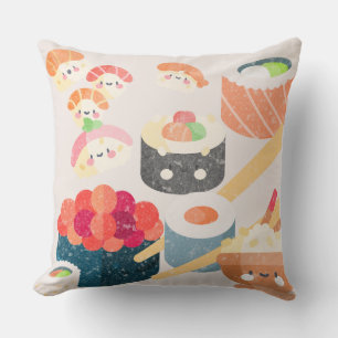 Sierkussen Fun Sushi Design voor bank of bed