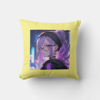 Sierkussen geel kleur polyester Kussen