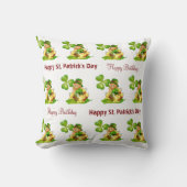 Sierkussen, Gelukkige Verjaardag St. Patrick's Day Kussen (Voorkant)