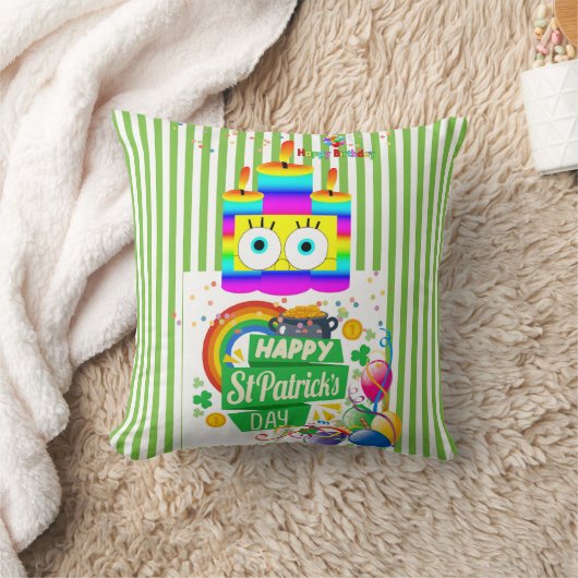 Sierkussen, Gelukkige Verjaardag St. Patrick's Day Kussen (Deken)