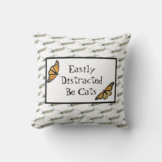 Sierkussen- Gemakkelijk afgeleid door Cats Kussen (Voorkant)