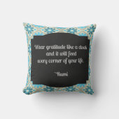 Sierkussen Gratitude Rumi Quote (Voorkant)