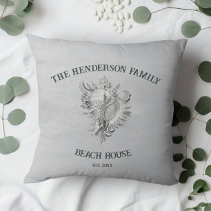 Sierkussen grijze kegel Shell