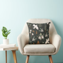 Sierkussen Groene Rustic Dove Holiday