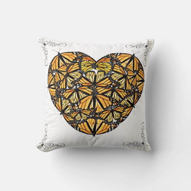 Sierkussen hart van monarchen (Voorkant)
