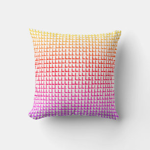 Sierkussen helderkleurige vierkantjes