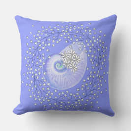 Sierkussen in blauw Shell & Daisy Design