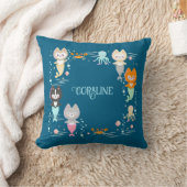 Sierkussen in een nautisch thema. (Deken)