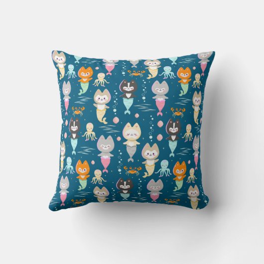 Sierkussen in een nautisch thema. (Achterkant)