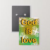 Sierkussen is liefde button (Voorkant / Achterkant)