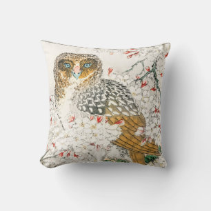 Sierkussen JAPANESE OWL PRINT PERSONAL INITIAAL