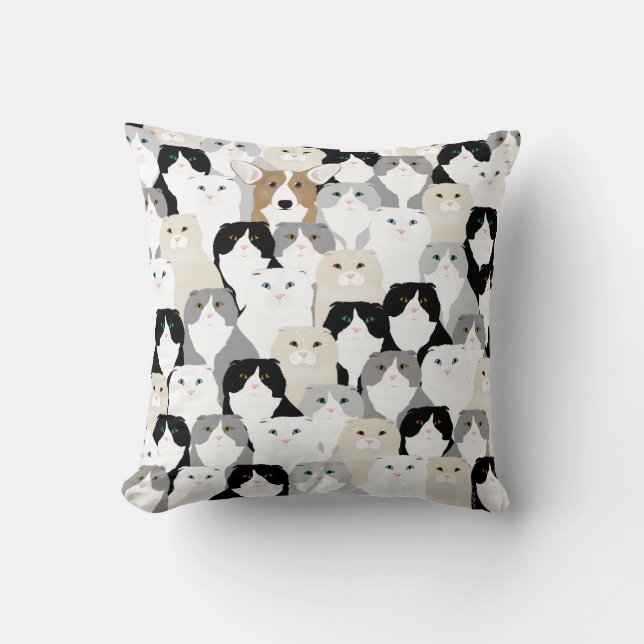 Sierkussen katten en honden (Voorkant)