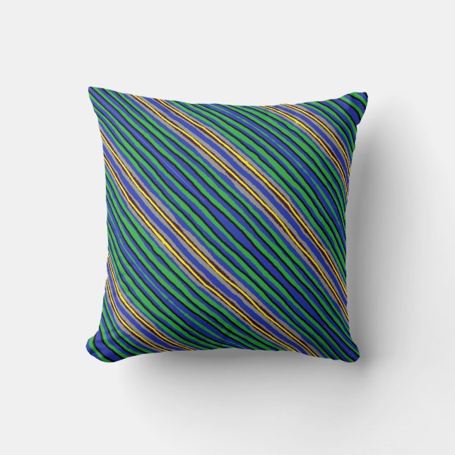 Sierkussen- Kente Stripes Kussen (Voorkant)