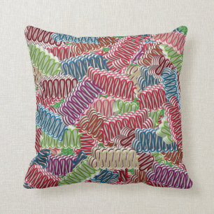 Sierkussen kerstlintSnoepjes