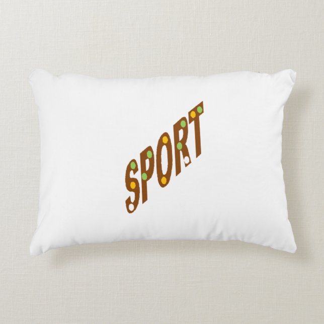 Sierkussen kinderen SPORT CHOCOLADE  SNOEPJES Accent Kussen (Voorkant)