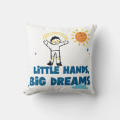 Sierkussen Kleine Handen Grote Dromen (Voorkant)