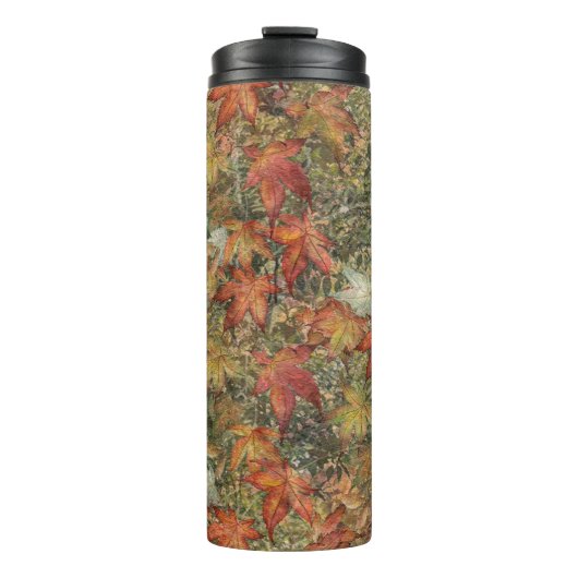 Sierkussen Koffiefles (herfst) Thermosbeker (Voorkant)