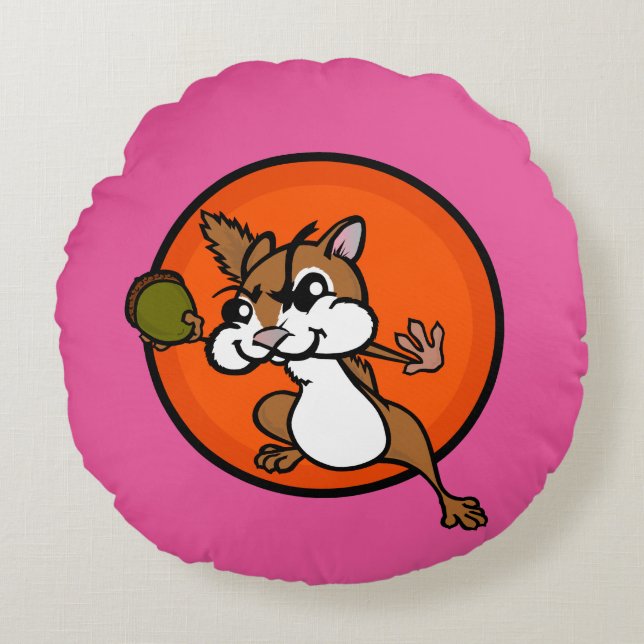 SIERKUSSEN KUSTCHIPMUNK ROUND ROND KUSSEN (Voorkant)