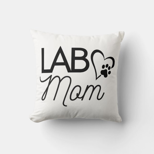 Sierkussen "Lab Mam" op het plein (Voorkant)