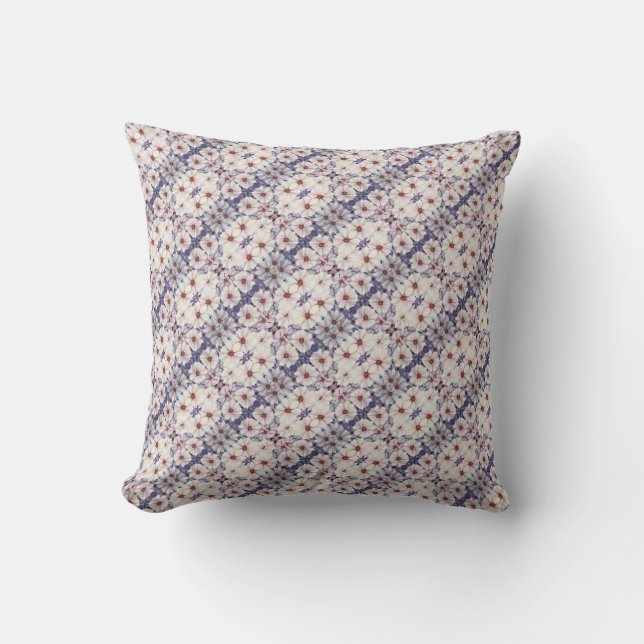 Sierkussen Lavendel Daisy Print (Voorkant)