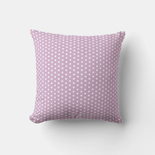 Sierkussen lavender and White Polka Dot