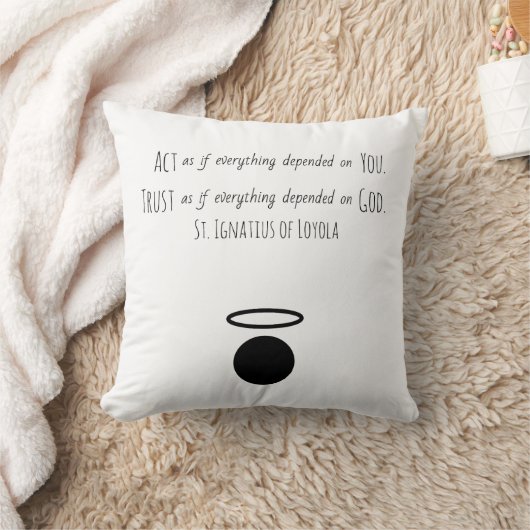 Sierkussen Loyola Quote (Deken)