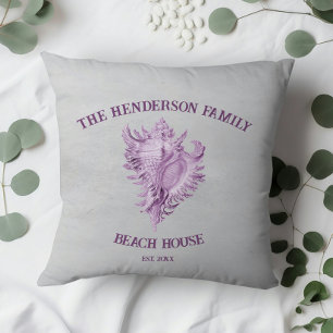 Sierkussen Magenta Conch Shell