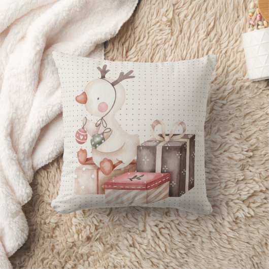 Sierkussen met Christmas Duck (Deken)