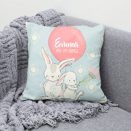 Sierkussen met de naam Nursery girl decoratie