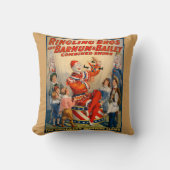 Sierkussen met een  Circus Poster (Voorkant)