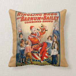 Sierkussen met een  Circus Poster