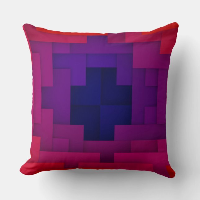 Sierkussen met geometrisch motief (Voorkant)