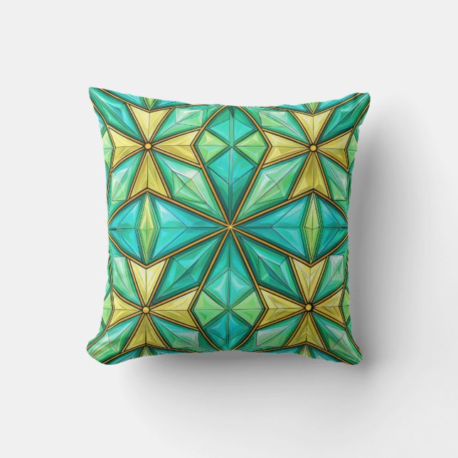 Sierkussen met geometrisch patroon (Voorkant)