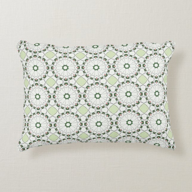 sierkussen met geometrisch patroon accent kussen (Voorkant)