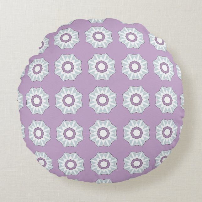 sierkussen met geometrisch patroon rond kussen (Voorkant)
