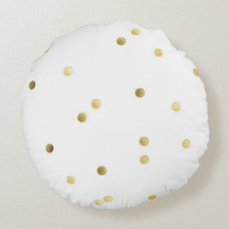 Sierkussen met goudpenseelpenseel van polyester (1 rond kussen