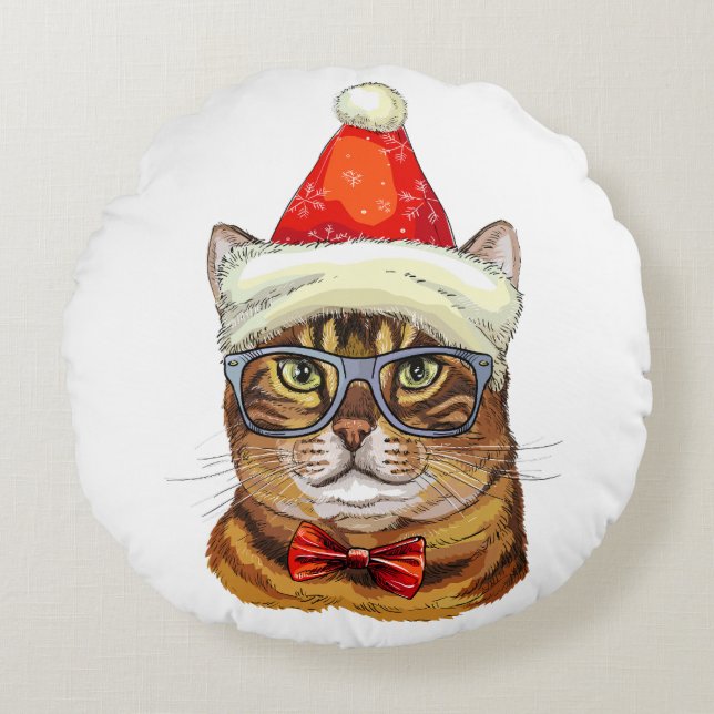 Sierkussen met kerstcadeaus rond kussen (Voorkant)