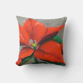 Sierkussen met Kerstmis Poinsettia