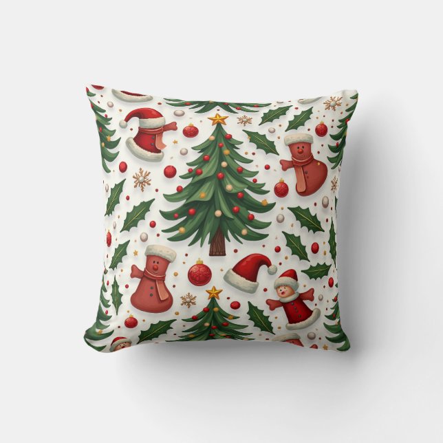 Sierkussen met kerstthema (Voorkant)