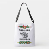 Sierkussen met kerstvalhalla crossbody tas (Achterkant)
